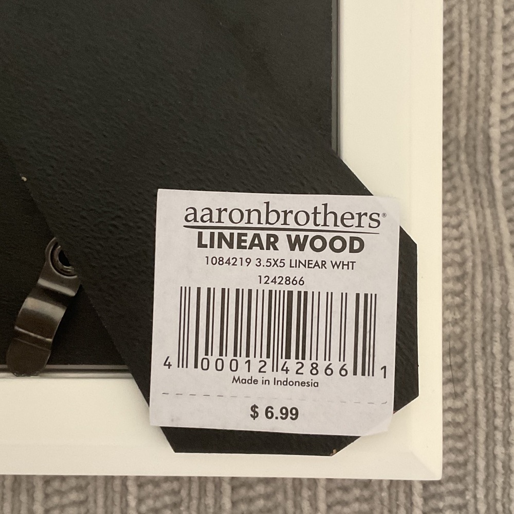 NWT Aaron Brothers White Photo Frame - Picture 3 of 5